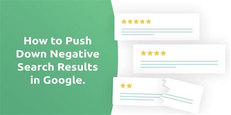 how to push down negative search results|How to Push Down Negative Search Results on Google.